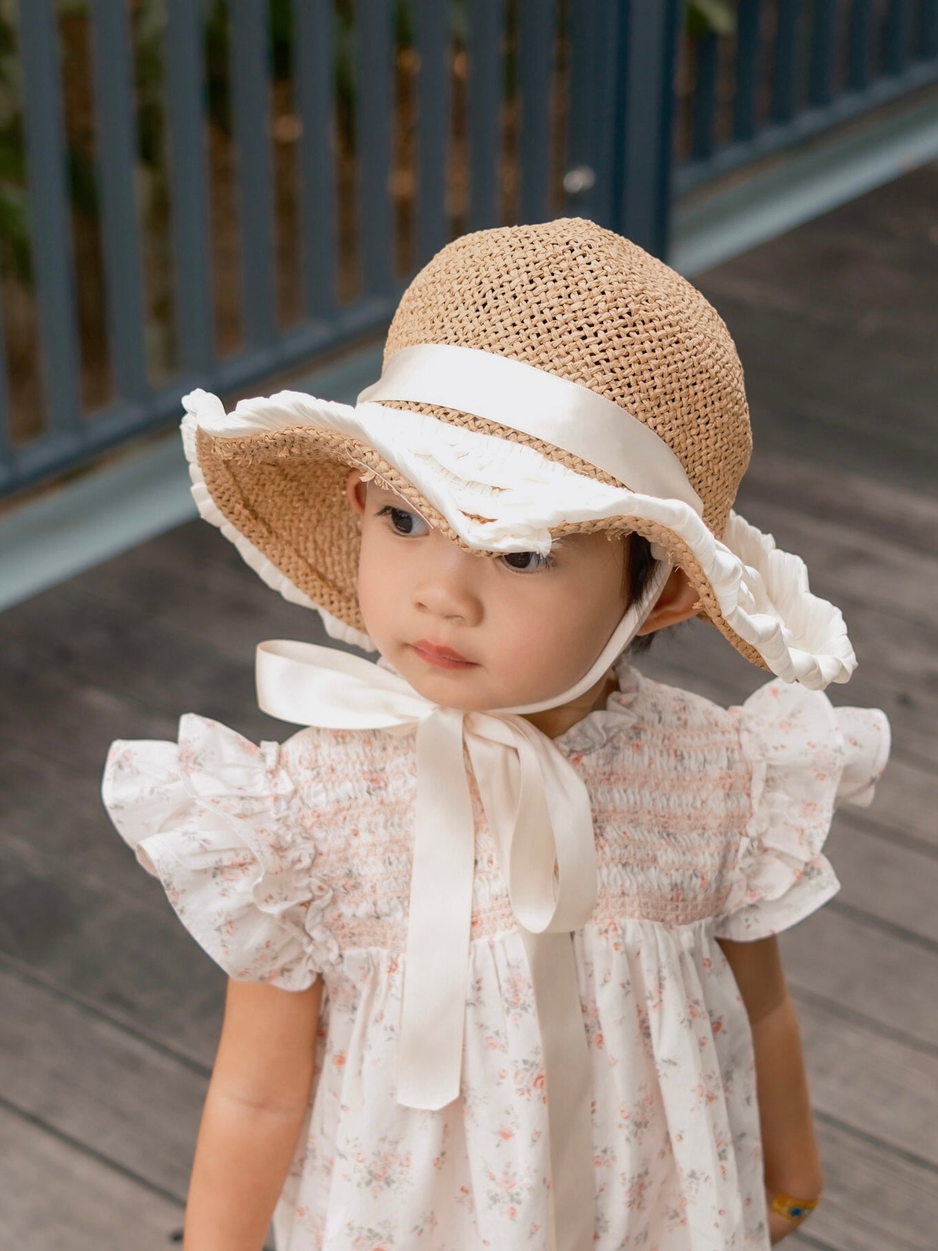 Cutemily童装女童连衣裙夏款碎花打揽连衣裙柔软棉飞袖背心连衣裙