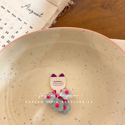 韩版小花朵可爱彩色宝宝皮筋