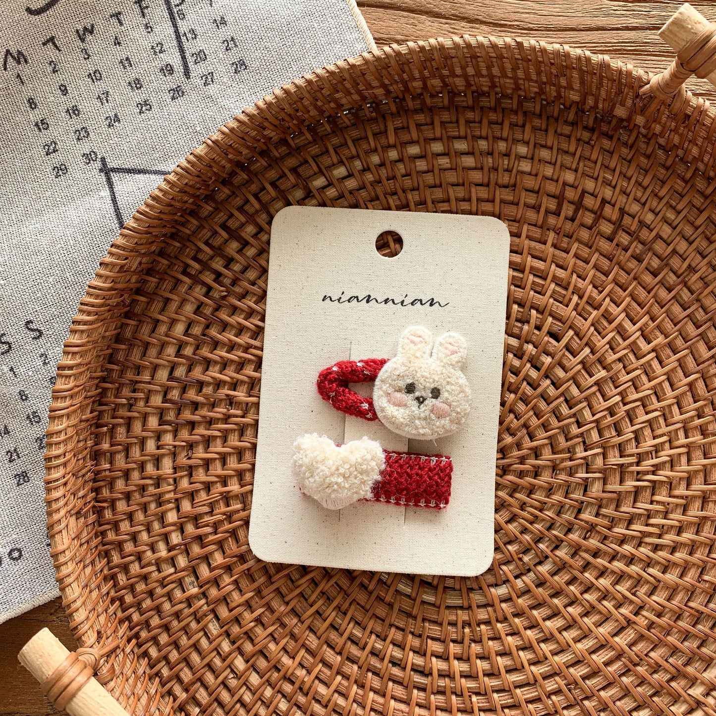 女童新款可爱布艺发卡发饰