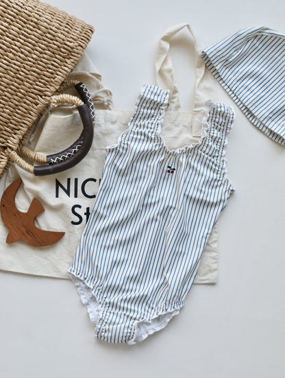 女童防晒速干儿童可爱连体比基尼泳衣