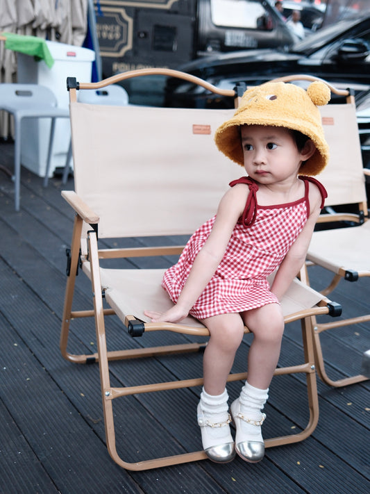女童夏款韩版格子吊带连衣裙2024女宝宝新款洋气时髦短款公主裙子