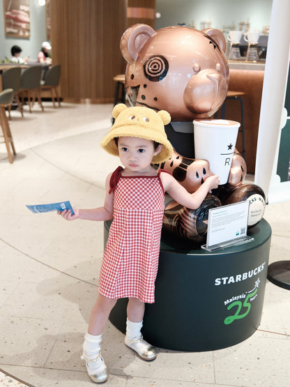 女童夏款韩版格子吊带连衣裙2024女宝宝新款洋气时髦短款公主裙子